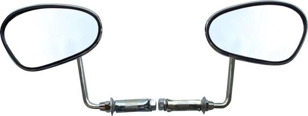 Lenkerendenspiegel Spiegel SET links + rechts chrom BUMM 913/4V für Hercules Puch Kreidler Zündapp