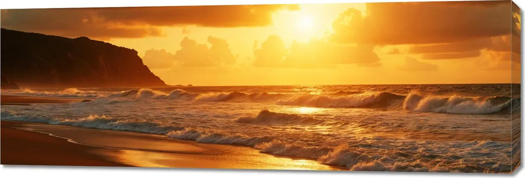 Quadro Panoramico Mare 150x50 | Sogno d'Estate in Camera da Letto