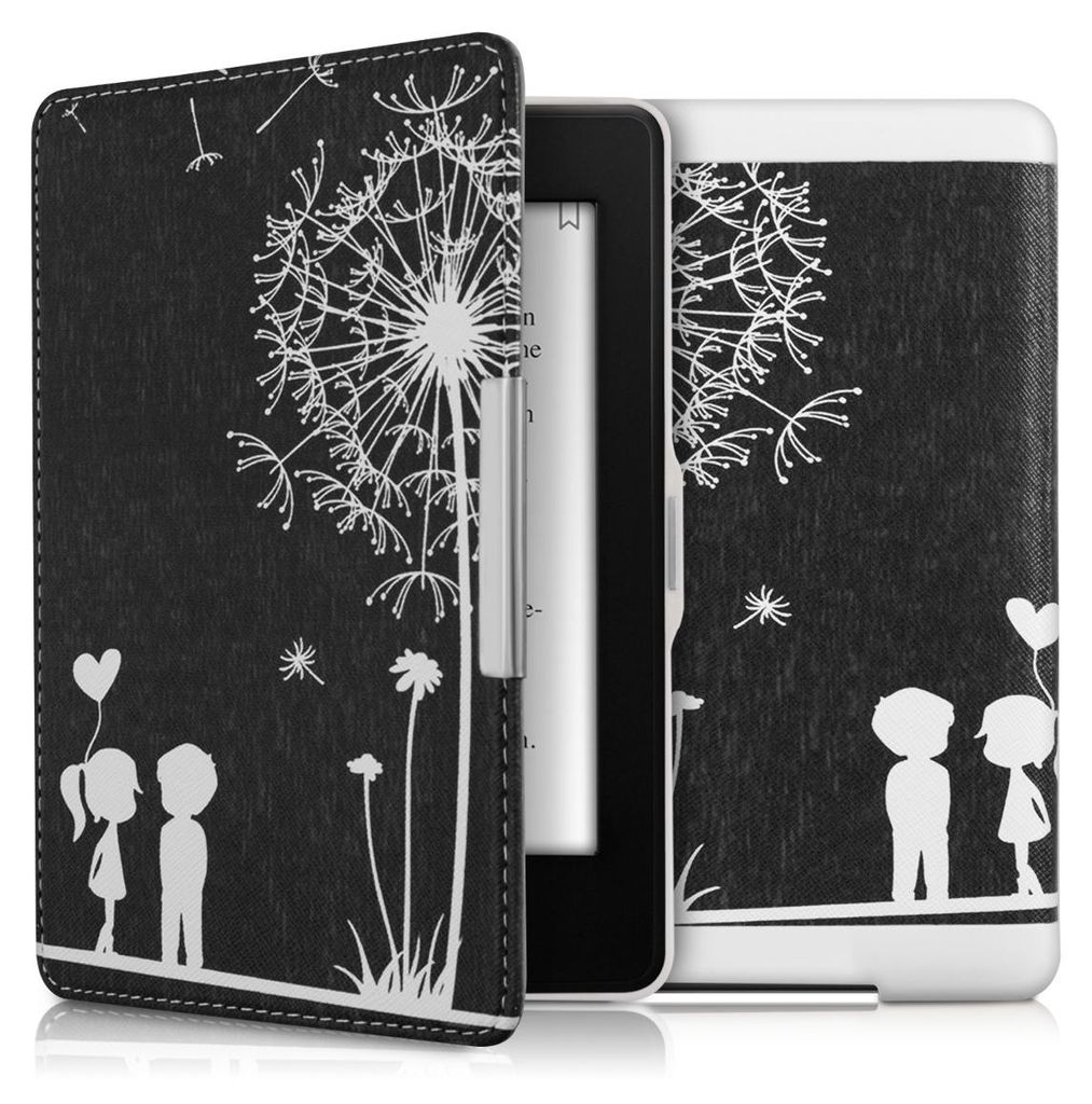 kwmobile 23136.17, Flip case, Schwarz, Weiß, Amazon, 15,2 Produktbild 