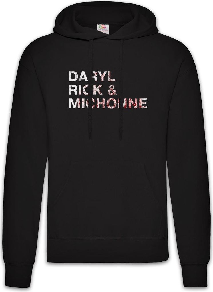 Urban Backwoods Daryl Rick & Michone, Herren Hoodie, Farbe: Schwarz, Größe: XL