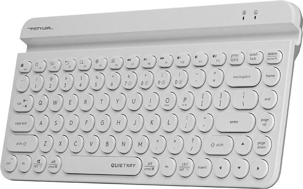 Drahtlose Tastatur A4tech FSTYLER FBK30 White 2.4GHz+BT Produktbild 