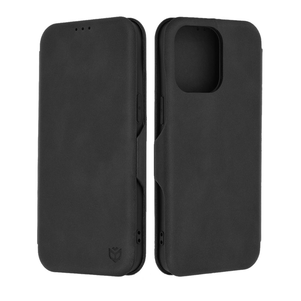 Techsuit Safe+ Book Wallet Klapphülle für Apple iPhone 15 Pro Max - Schwarz