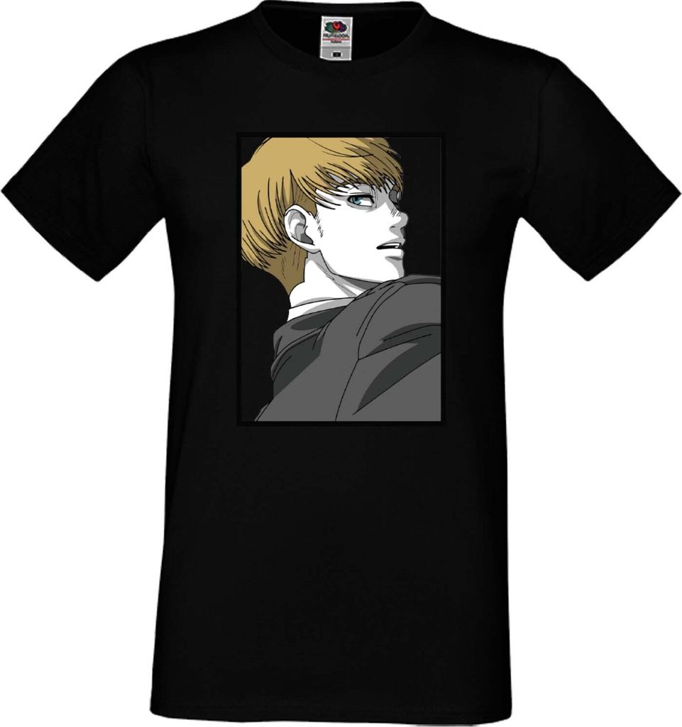 Herren T-Shirt Japan Manga Animation Comics Attack Anime On Titan Armin Arlert Var-017 Armin Arlert, Man 5XL / Schwarz
