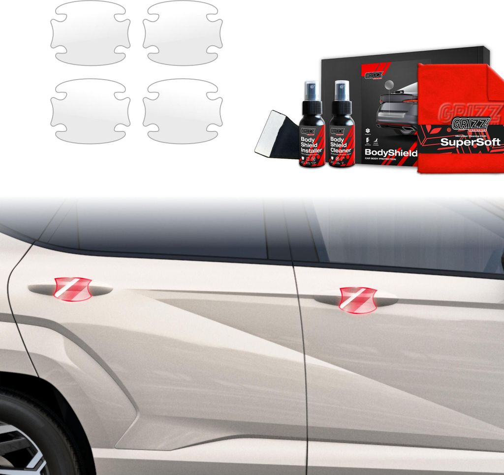 4in1 Schutzfolie für Türgriffmulden - Hyundai Kona N-Line (2023-2025) Grizz Protector