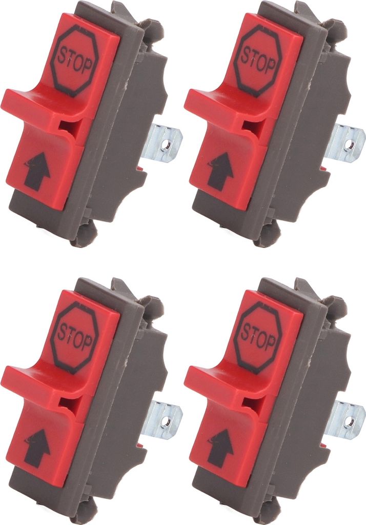 4 Stück Kettensäge Kill Switch 503717901 503718201 Kunststoff Ein Aus Stop Schalter für Husqvarna 362 365 371 372 372xp