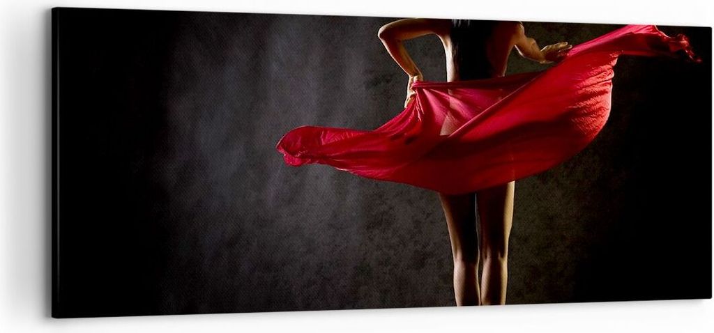 Bild auf Leinwand - Leinwandbild - Schönheit Körper Tänzer Mädchen - 120x50cm - Wand Bild - Wanddeko - Leinwanddruck - Bilder - Kunstdruck - Le...