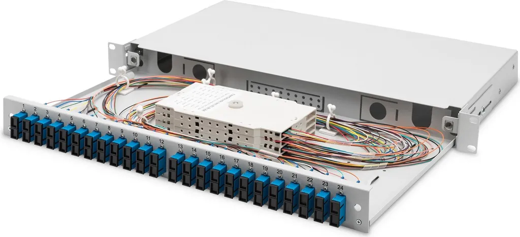 Boîtier de Distribution Fibre Optique 1U Digitus DN-96322/9 Châssis