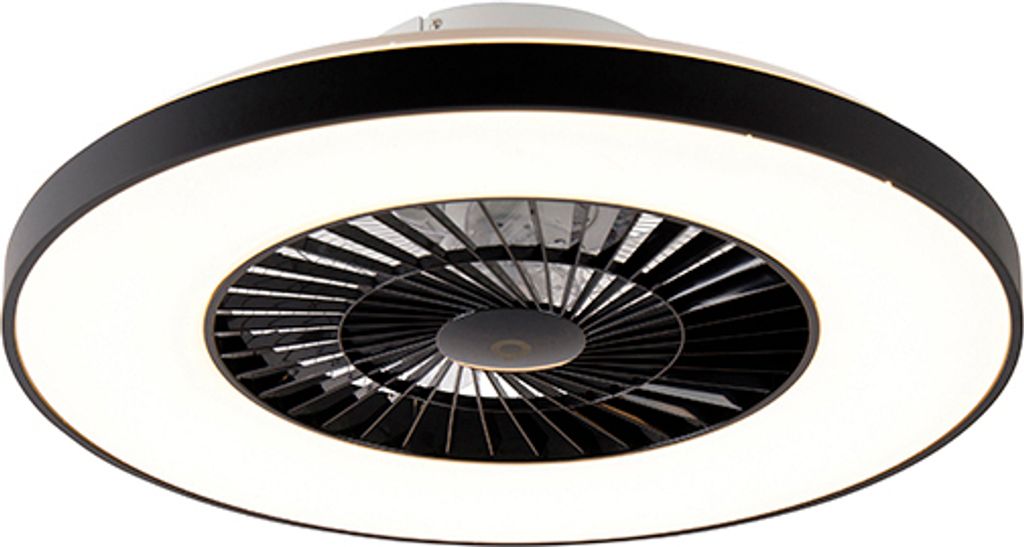 DeckenventilaTor Schwarz mit Sterneneffekt 60cm inkl  LED Produktbild 