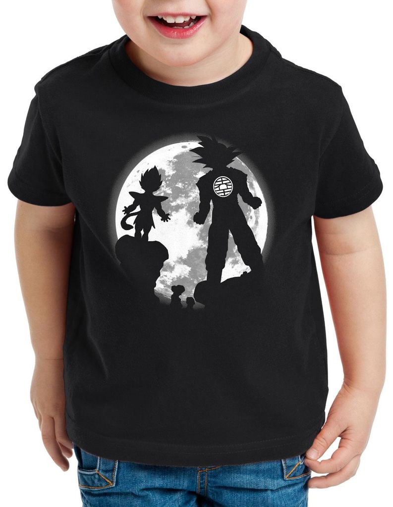 style3 Saiyajin Vollmond Kinder T-Shirt anime vegeta Produktbild 
