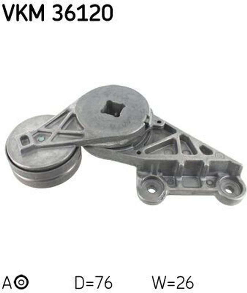 SKF VKM 36120 Spannrolle Keilrippenriemen für RENAULT LAGUNA I (B56, 556) LAGUNA I Grandtour (K56) SAFRANE II (B54) für VOLVO V70 I (875, 876)