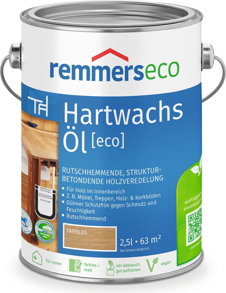Remmers Hartwachs-Öl [eco] farblos 2,5 l, Leinölfirnis Produktbild 