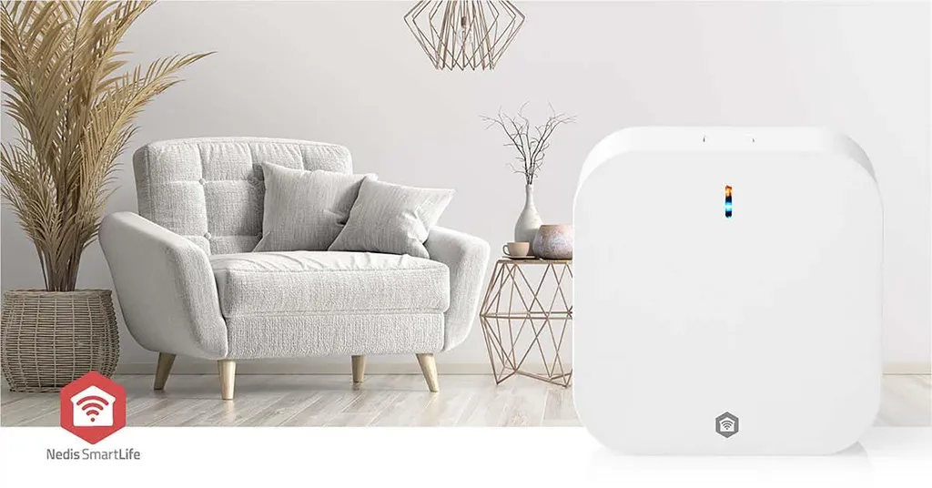 Passerelle Connectée Nedis SmartLife pour Pilotage de 50 Objets Zigbee