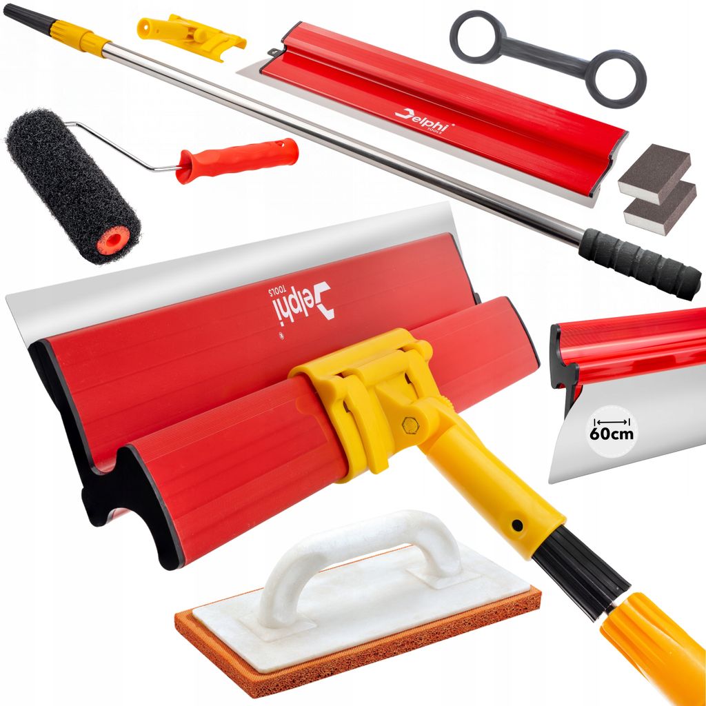 DELPHI Set 60cm Flächenspachtel Edelstahl mit Produktbild 