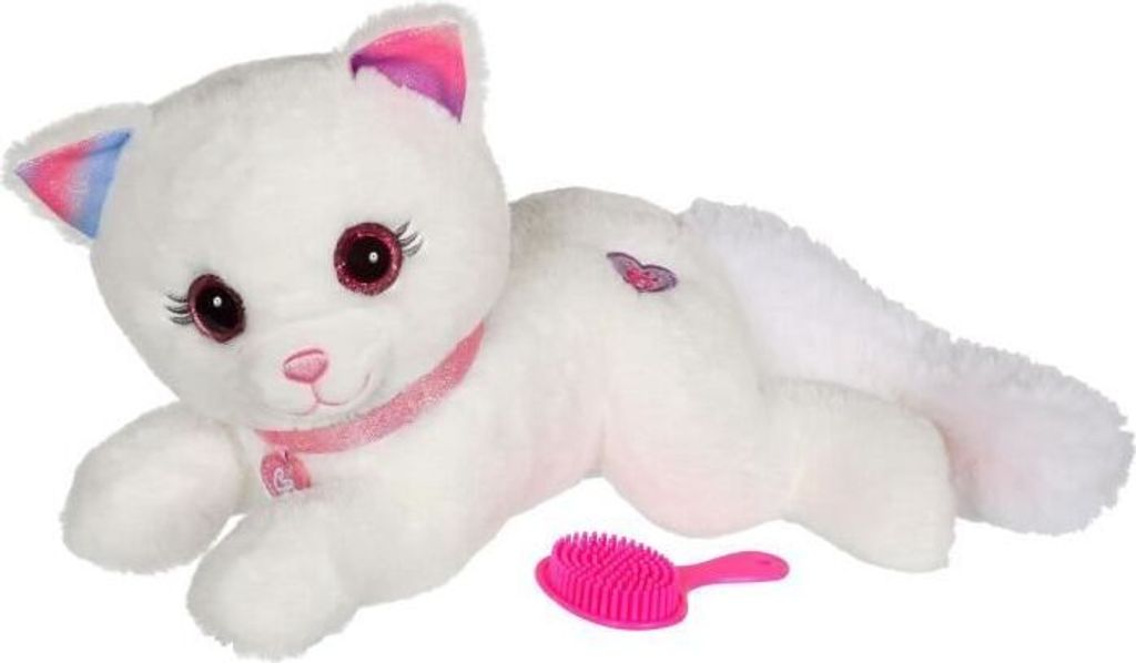 Interaktiver Plüsch Katze, Gipsy Cuty Bella Fashionista, Leuchtet mit Musik, 30 cm, mit Bürste