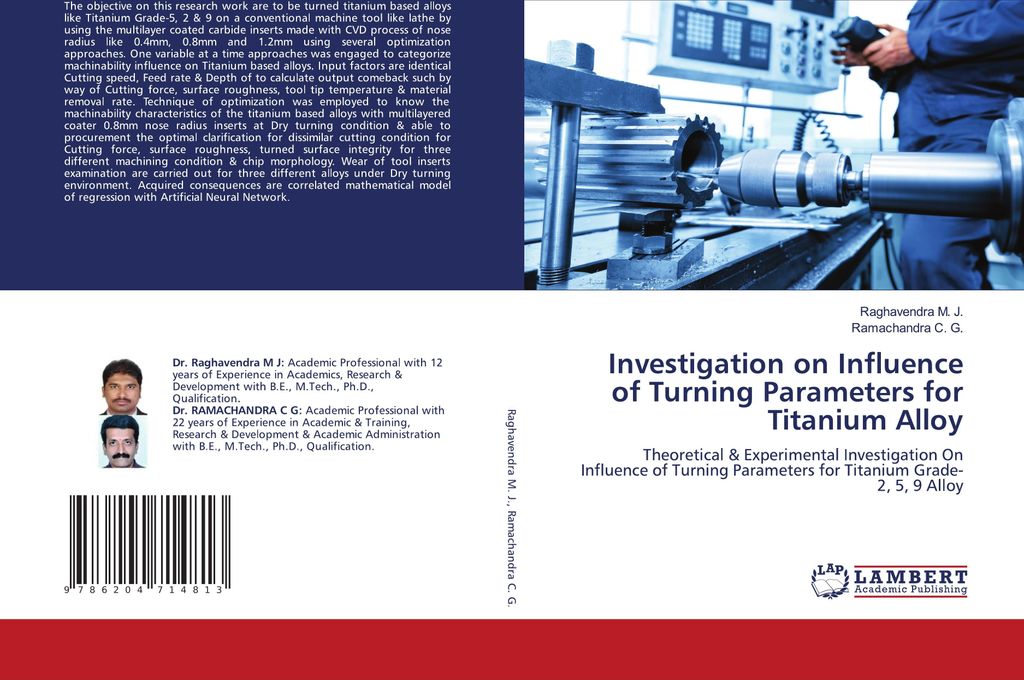 Investigation on Influence of Turning Parameters for Titanium Alloy