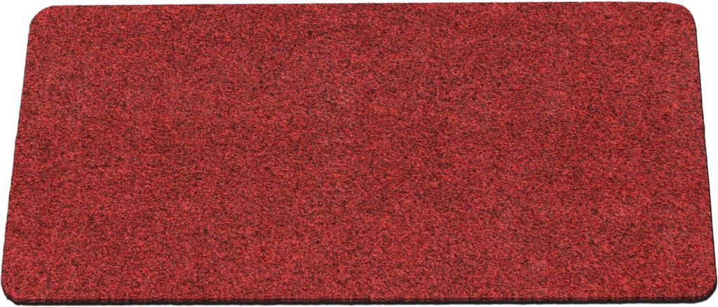 Fußmatte Türvorleger Schmurzfangmatte POET 40x80cm Kräusel Rot Robust Wasserabweisend