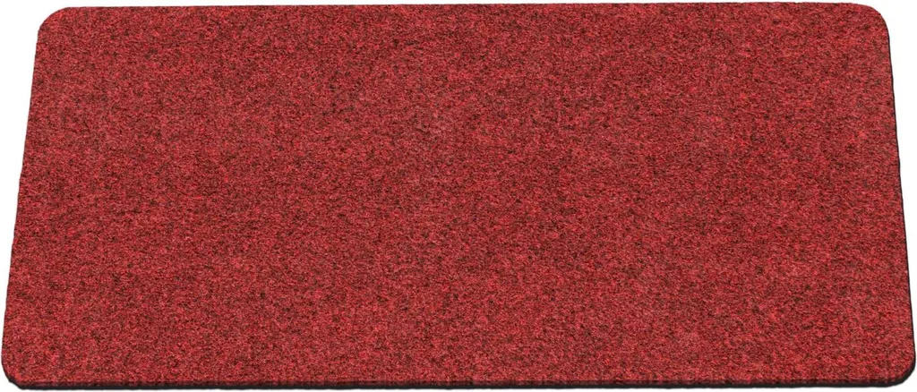 Paillasson Anti-Saleté POET 40x80cm Rouge : Stop Humidité et Sol Propre