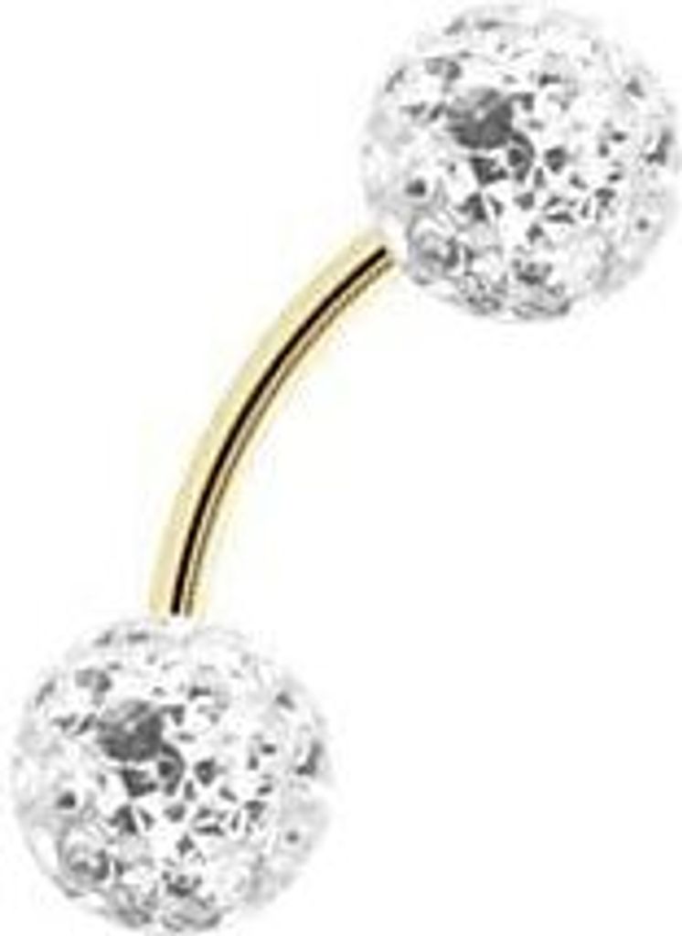 Karisma Gold Edelstahl Augenbrau Piercing Sealed mit Produktbild 