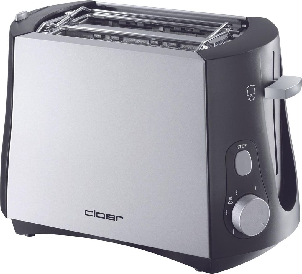 CLOER Grille-pain 3410 2 tranches chrome/noir Image du produit 