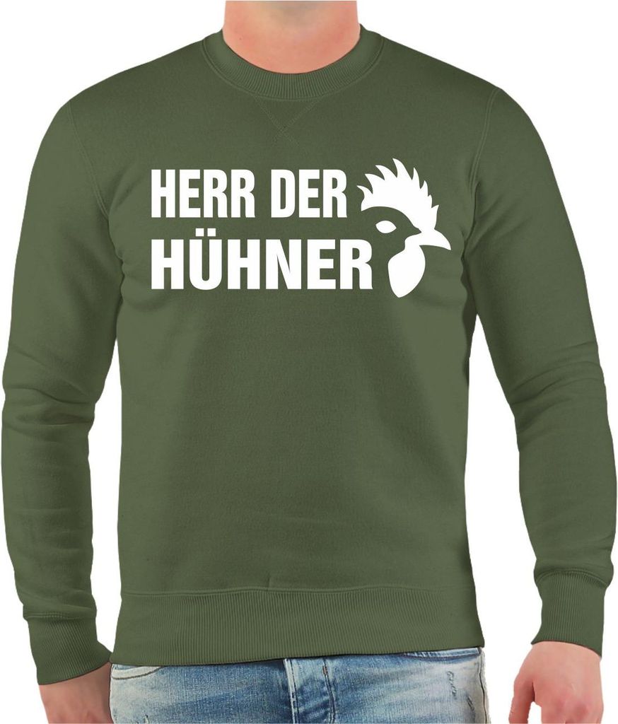 Herren Sweatshirt Herr der Hühner