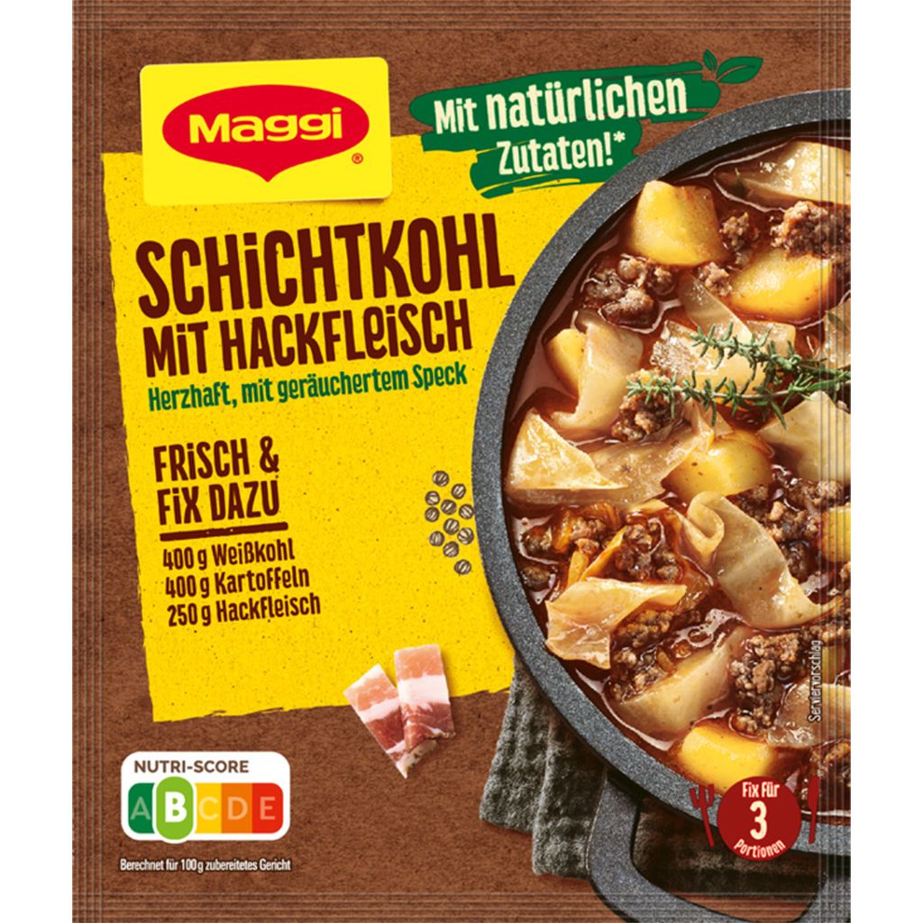 Maggi Fix für Schichtkohl mit Hackfleisch mit geräuchertem Produktbild 