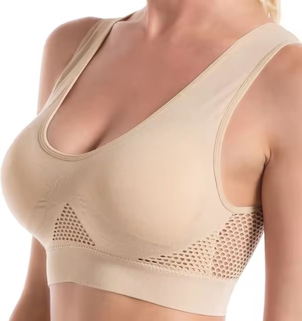 Nahtloser Sport-BH in Braun/XXXL - Stil & Komfort KP30544