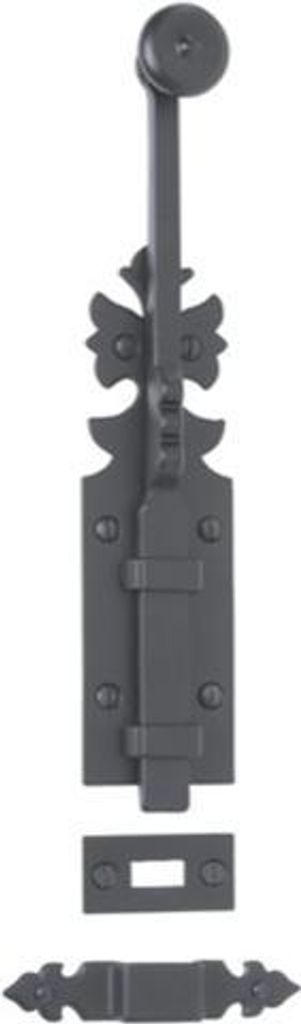 Rustikales Schloss 1307 BOUVET 400 mm - schwarzes Eisen - 20748