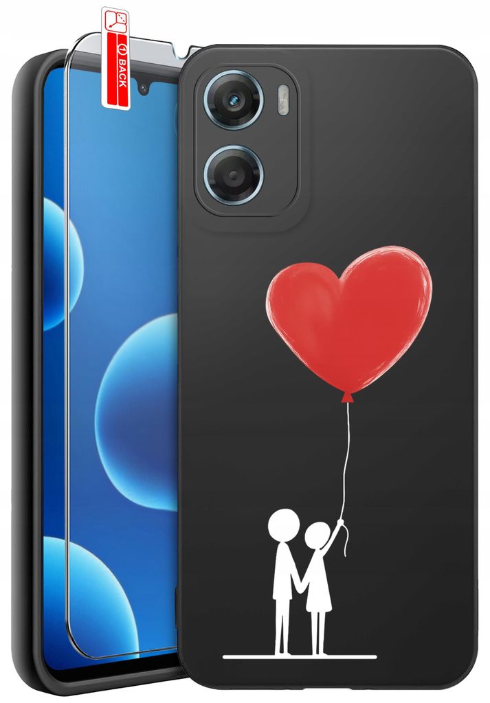 Hülle für Motorola G06 | G06 Power-Designs | Mattes Silikon-Case + 9H-Glas