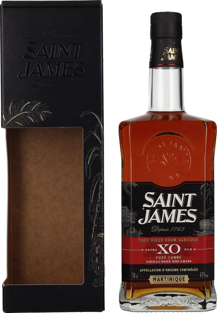 Saint James XO Rhum Vieux Agricole 43% Vol. 0,7l in Produktbild 