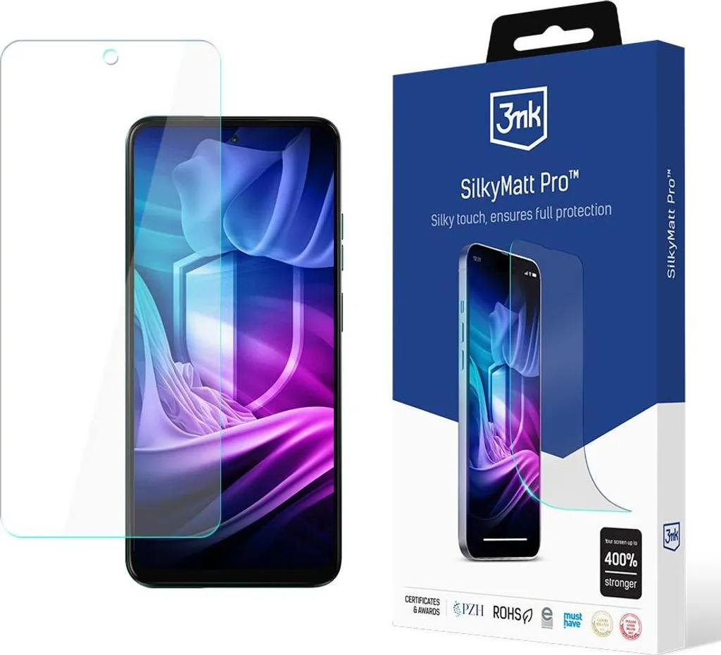 Motorola Moto G45 5G: Protezione Schermo 3mk Silky Matt Pro Anti-Impronta