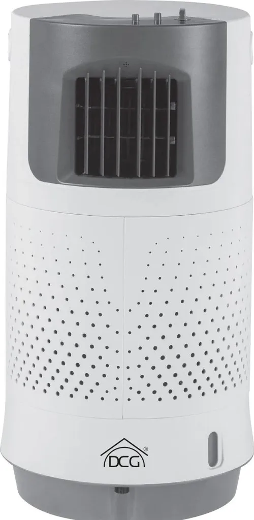 Refroidisseur d'air par évaporation silencieux DCG VERI65 blanc et gris