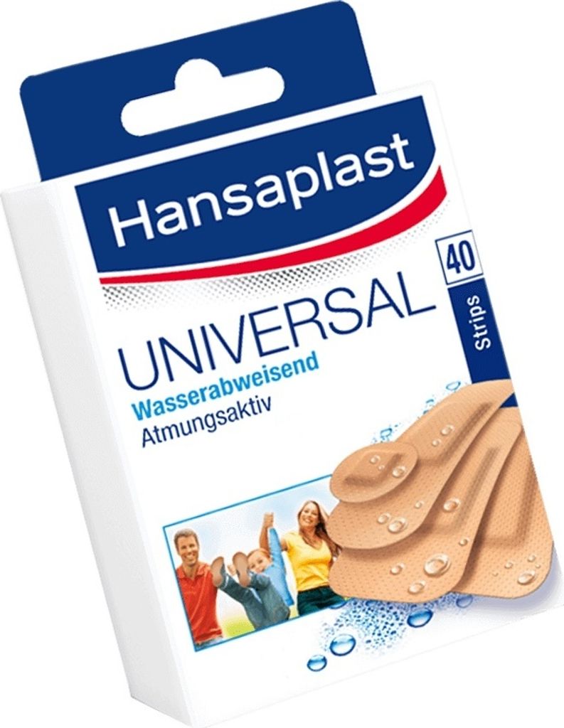 Hansaplast 45907-00000, Sortiert, Beige, CE, 40 Stück(e) Produktbild 