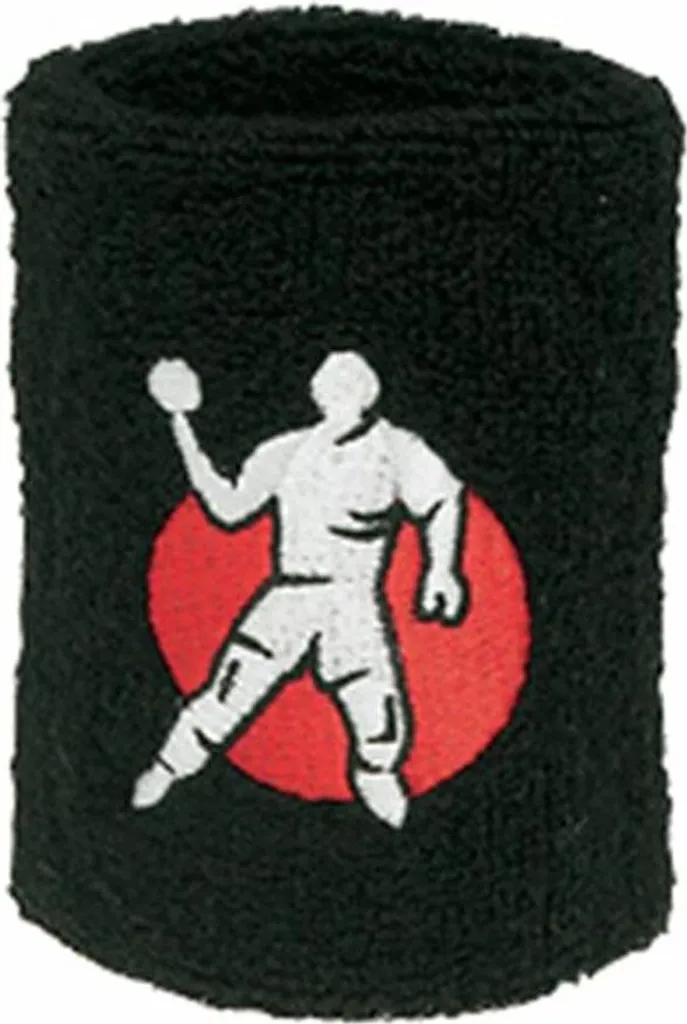 Serre-poignet éponge Kempa noir de 9cm pour tennis et handball en duo