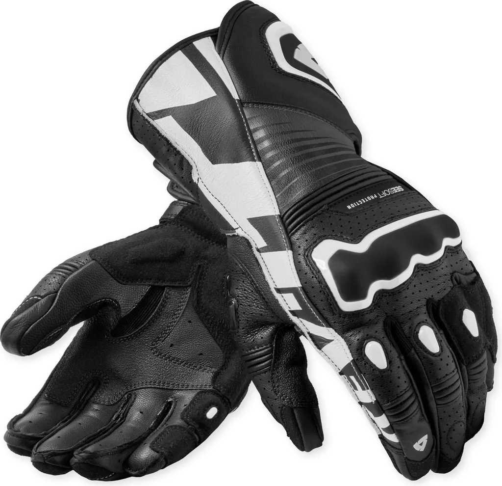 Gants de moto été ventilés Revit Argon 3 Noir et Blanc Taille XL Homme