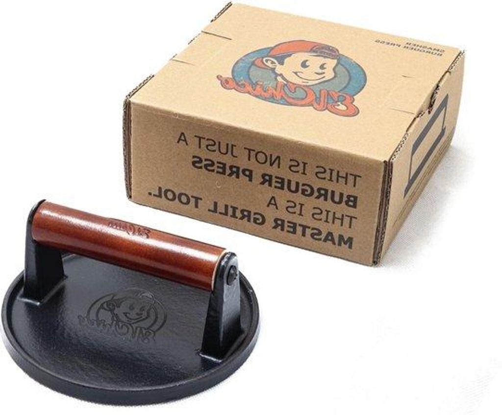 Gietijzeren Grillplatten für BBQ - ideal für Hamburgers und die Meister der Grillküche - Gartenkochen - Grillzubehör.