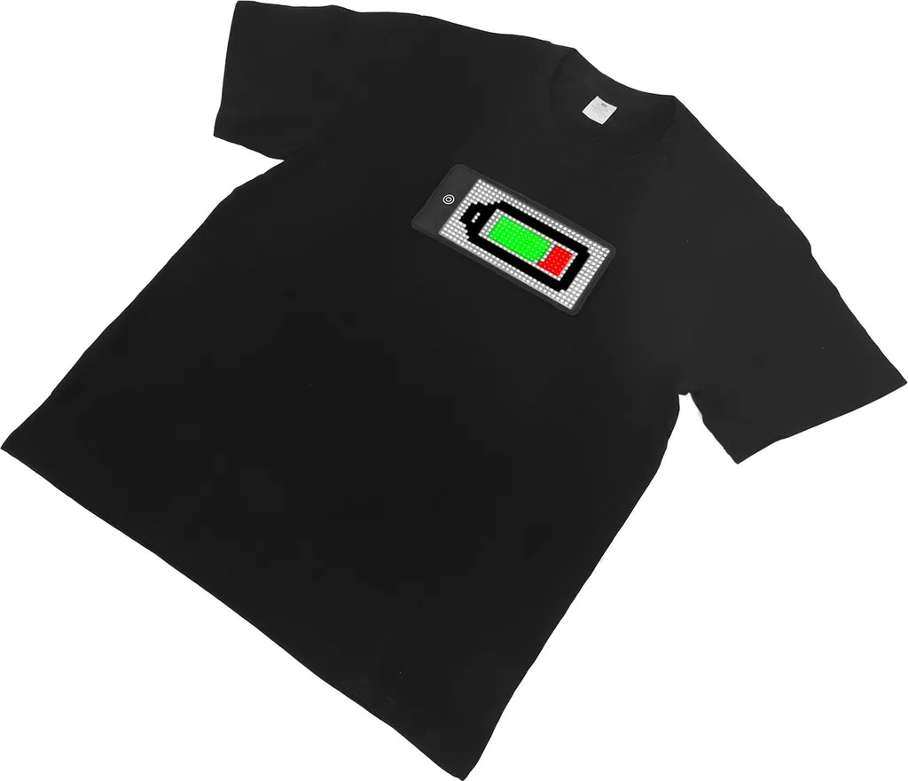 T-shirt LED pour Soirée et Festival Programmable Bluetooth Taille XXL