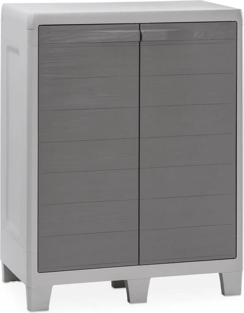 Toomax Woodys Low XL Z0075R0 Armoire de Rangement Basse Gris Clair