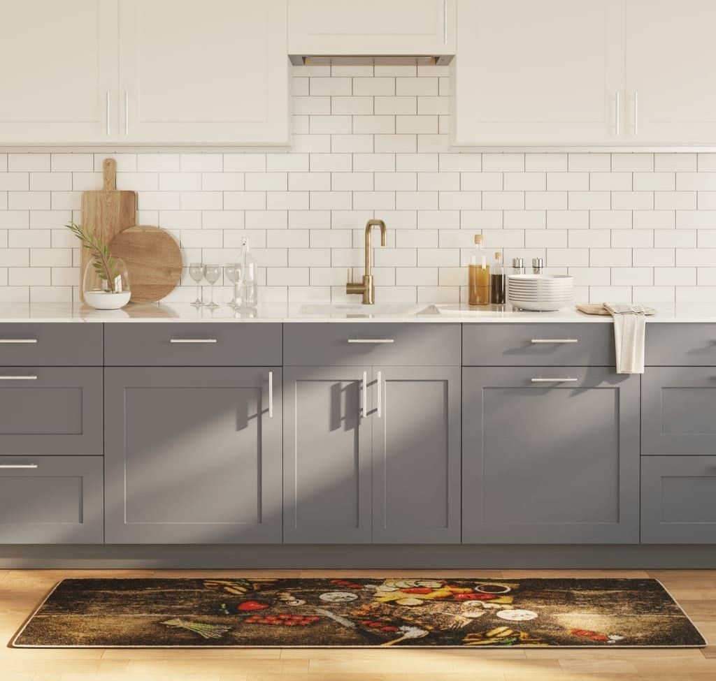 Cloris Designermöbel Küchenteppich Mehrfarbig 60x180 cm Waschbar Rutschfest 2024 Neu