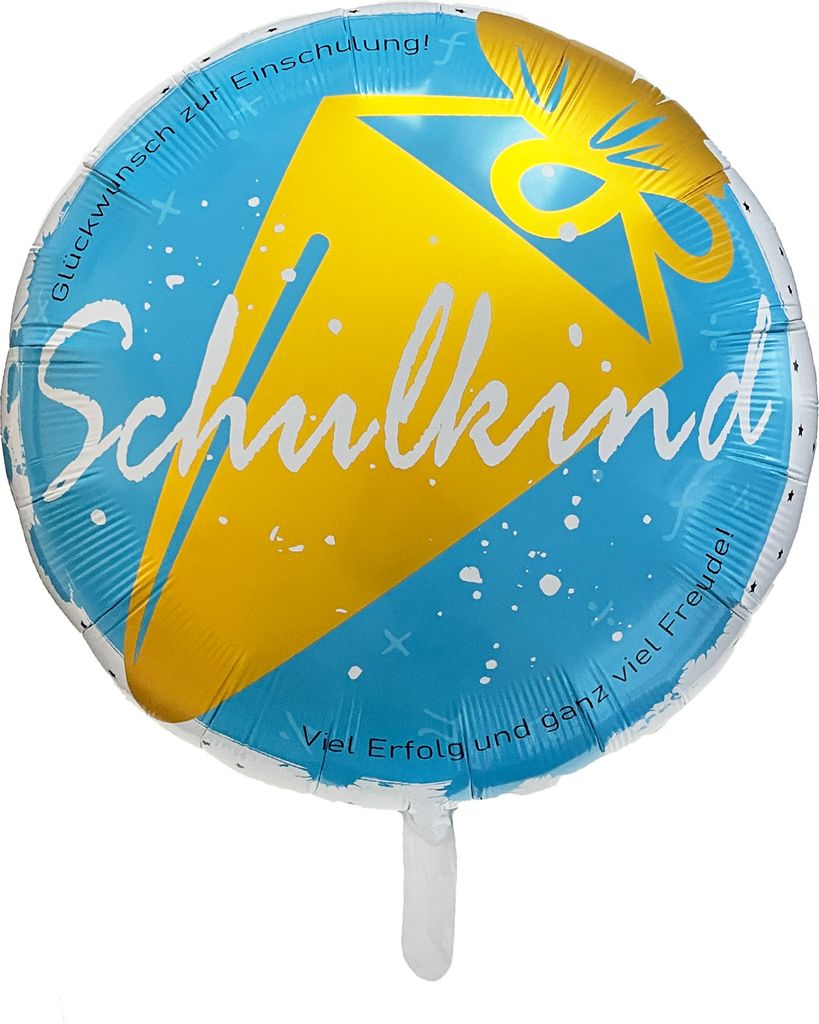 Oblique Unique Schulkind Folien Luftballon für Produktbild 