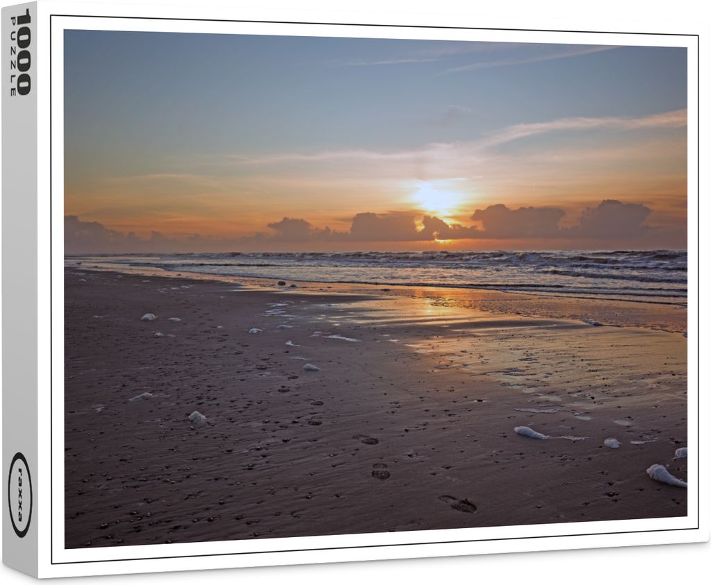 raxxa Premium-Puzzle "Sonnenuntergang am Nordseestrand in Dänemark", 1000 Teile