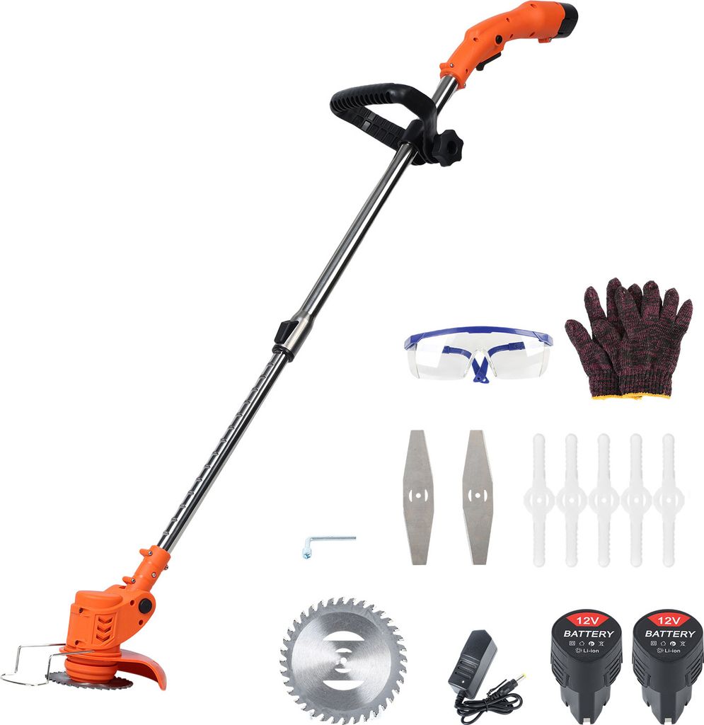 Unkrautstecher, Elektrischer Unkrautmäher, Schnurloser Trimmer, Teleskopstab Unkrautstecher, Wiederaufladbarer Handrasenmäher für Rasen, Hof, Ga...