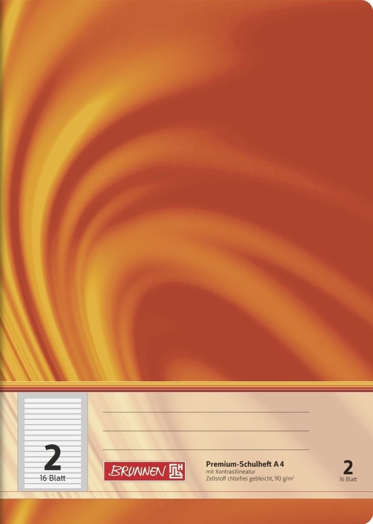 Schulheft Young Vivendi A4 Lineatur 2 90 g/qm 16 Blatt Packung mit 25 Stück