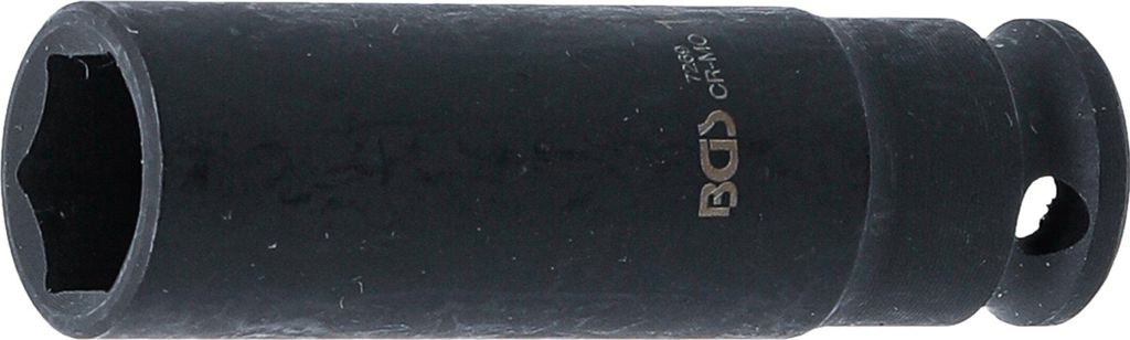 BGS 7269 Kraft-Steckschlüssel-Einsatz 6-kant 10 mm Antrieb Innenvierkant 6,3 mm (1/4"), SW 10 mm