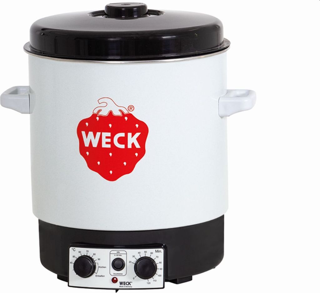 WECK Einkochautomat 29 l Ø35cm weiß emailliert mit Uhr Produktbild 10