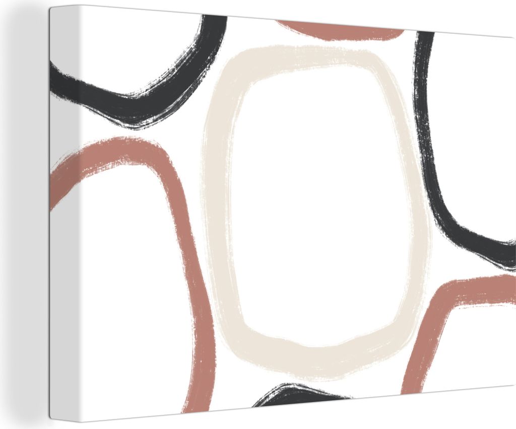 OneMillionCanvasses - Leinwandbilder - 140x90 cm, Minimalismus - Geometrische Formen - Pastell - Muster, Wandbilder Kunstdruck Wanddekoration - F...