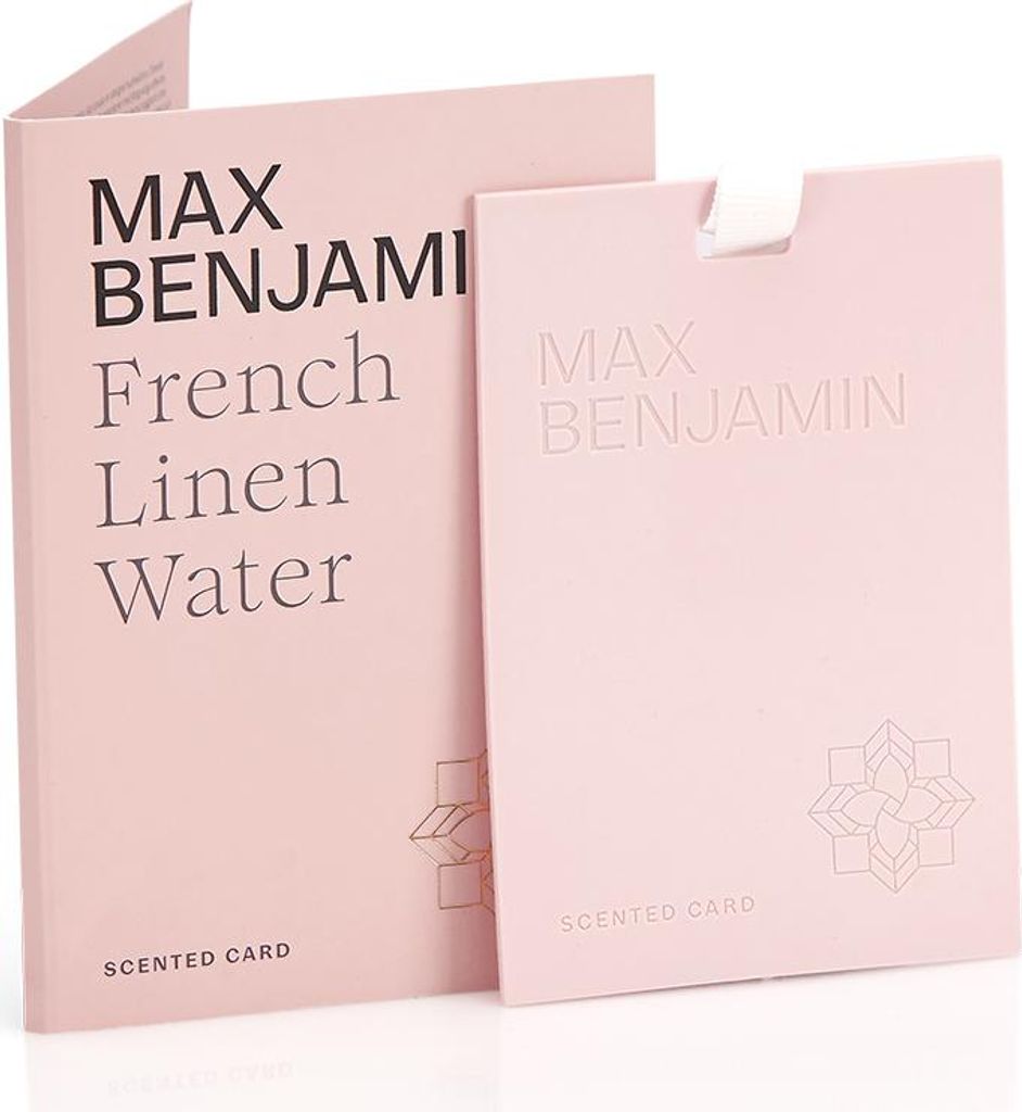 French Linen Water Luxury Scented Card Max Benjamin