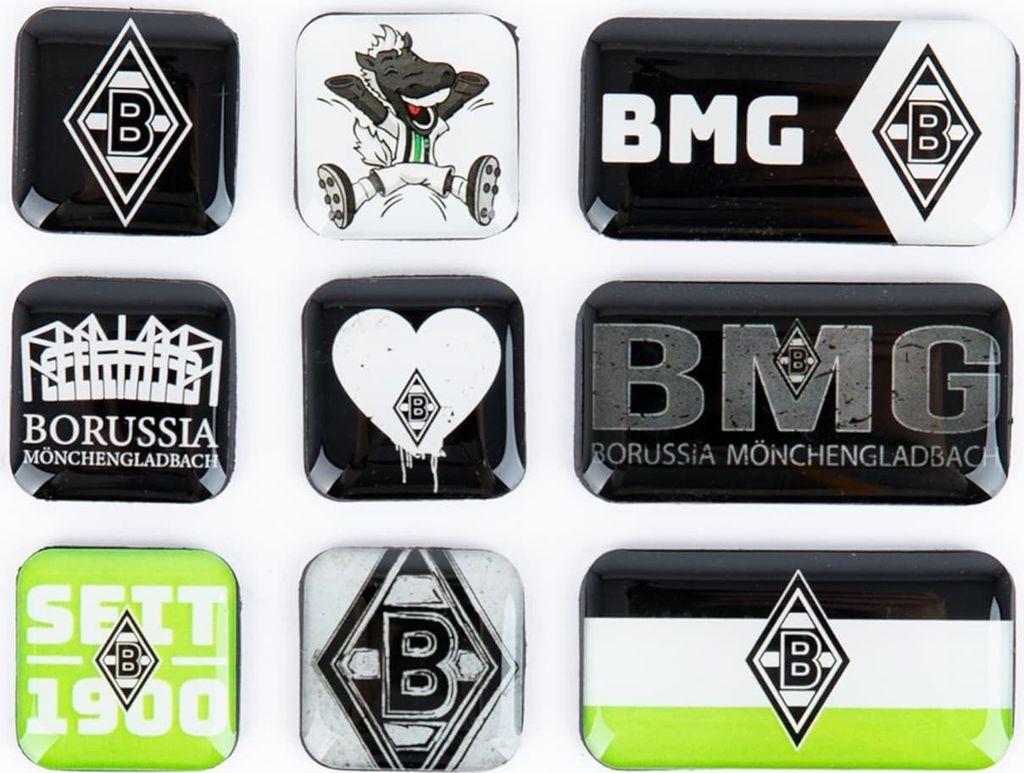 VfL Borussia Mönchengladbach BMG Magnet 9er-Set Produktbild 