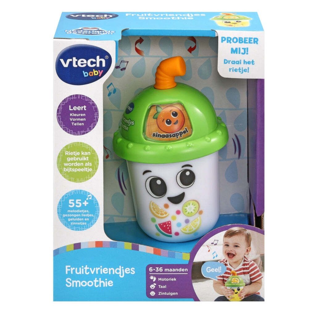 VTech Baby Fruitvriendjes Smoothie, 0,5 Jahr(e), Mit Ton, Sprachfunktion, AA, Kunststoff, Mehrfarbig