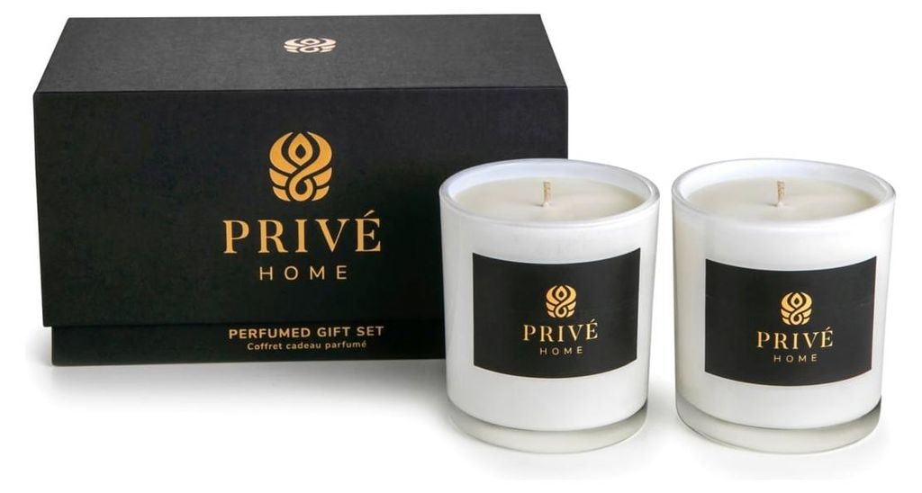 PRIVE HOME Kerzenset, (Birne, Blumenduft), 2 Stück