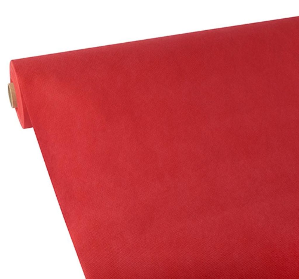 Papstar Vlies Tischdecke rot soft selection 25 x 1,18 m